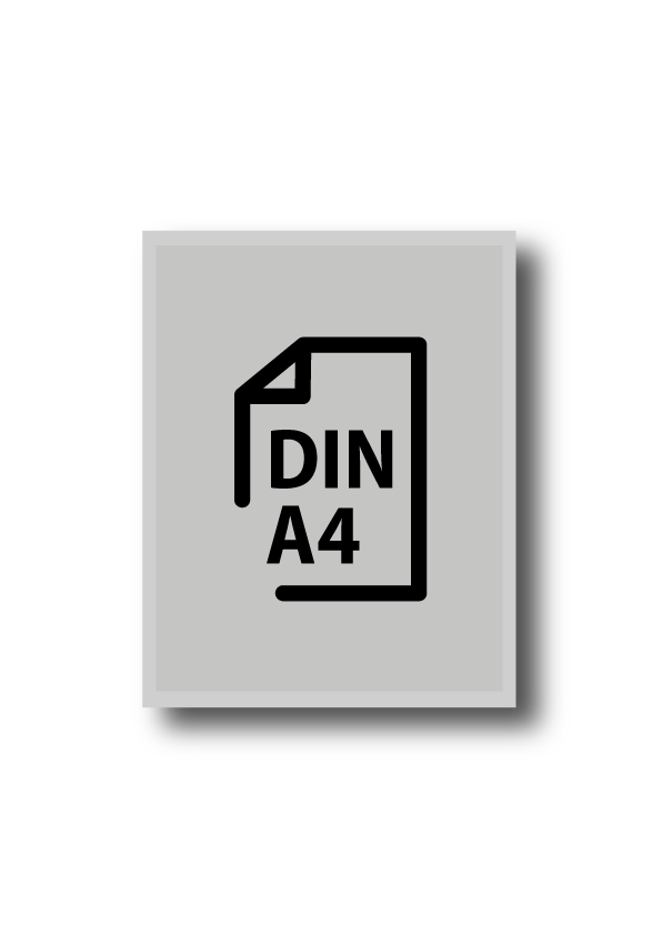 Plakat DIN A4 hoch (210 x 297 mm) einseitig 4/0-farbig bedruckt (Topseller)
